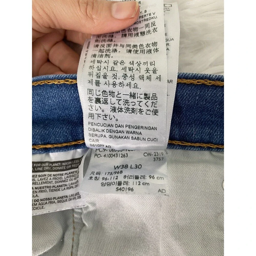 Levi Strauss & Co Jeans 505  Men W38 x L30 Straight Blue Denim